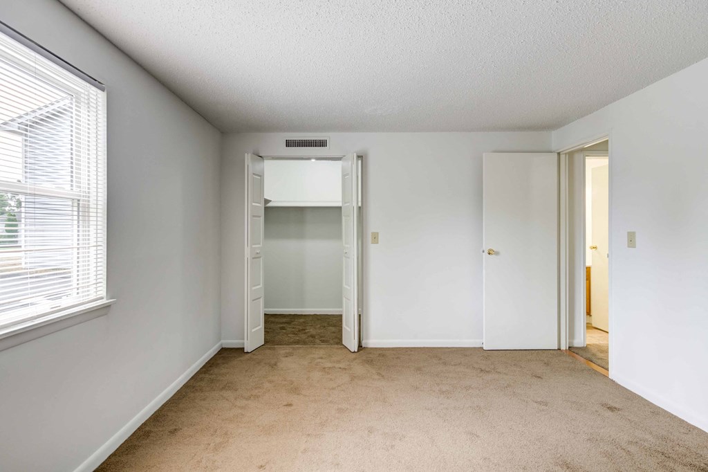 large bedroom with closet