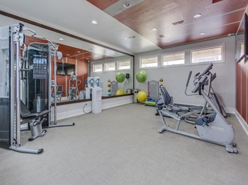 Nickel Creek Apartments in Lynnwood Washington photo of 24-hour fitness center- cardio machines, weighted machines - Photo Gallery 8