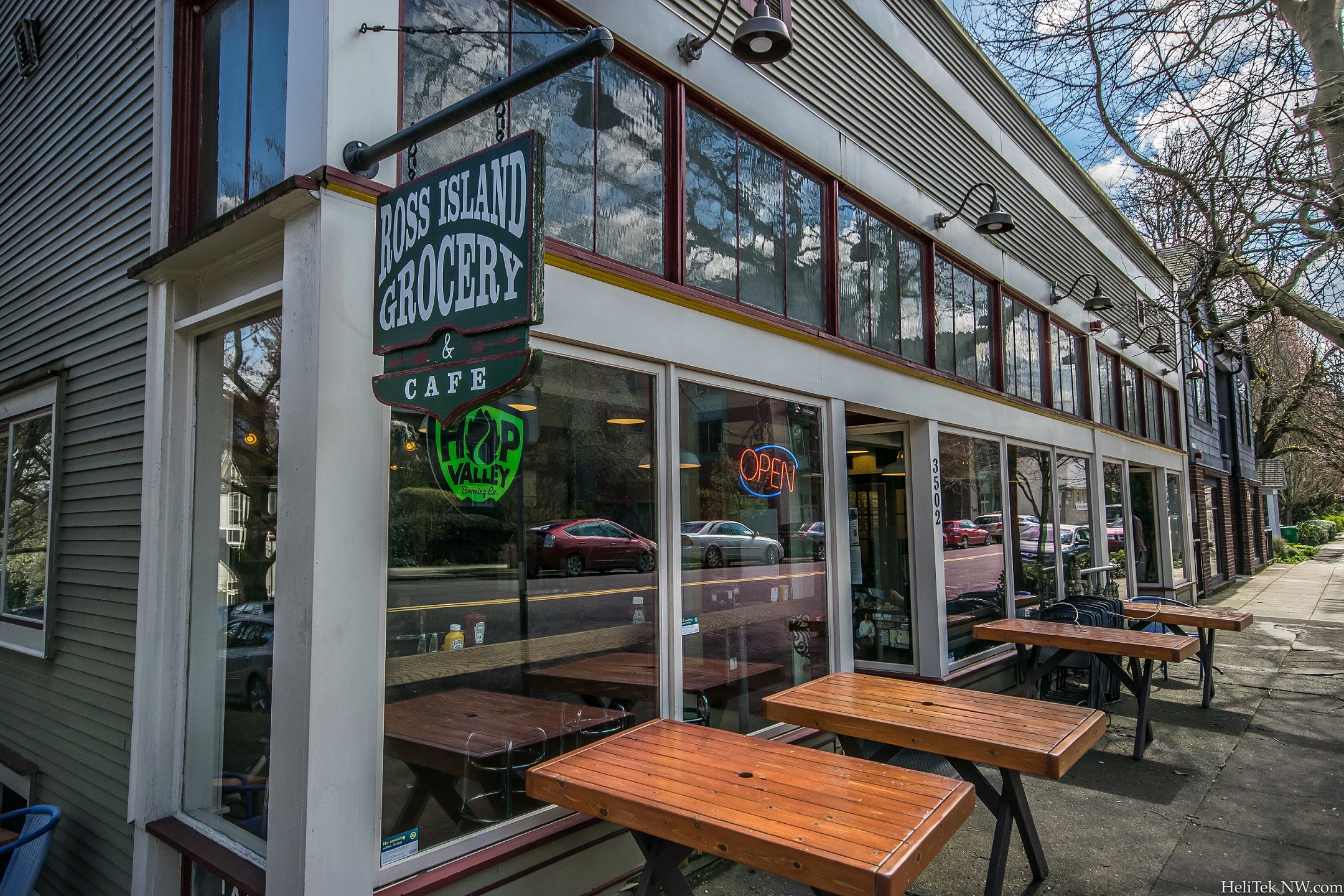 Quiet, Tree-lined Street in Lair-Hill Neighborhood