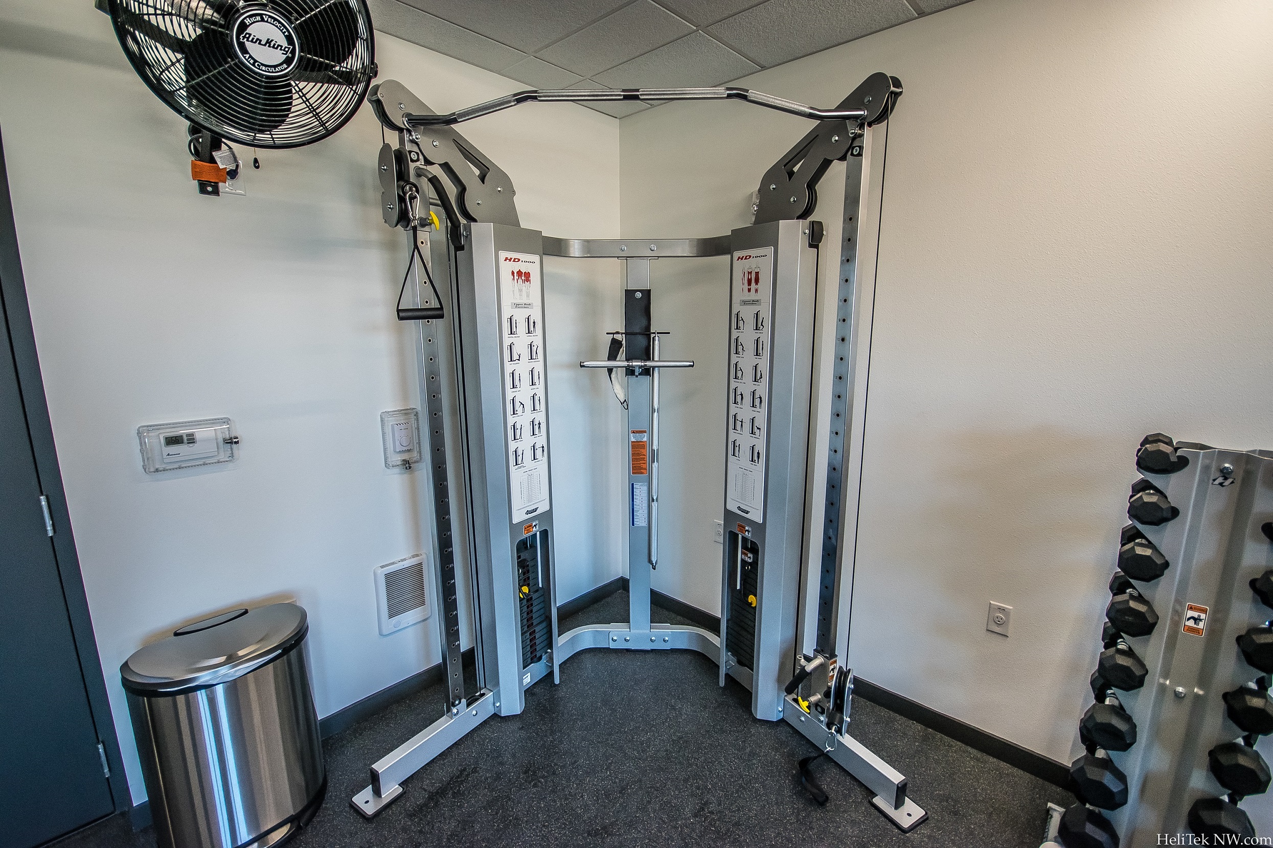 Apartments in Portland - Corbett Heights Fitness Center with Free Weights and Weight Machine