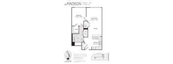 A floor plan for an apartment at The View South in Edgewater, MN.