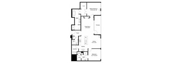 a floor plan of a small house
