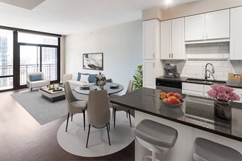 kitchen with double sink, oven, microwave, refrigerator and dishwasher - Photo Gallery 4