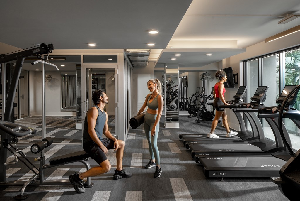 Apartments in Boca Raton for Rent – CERU - State of the Art Fitness Center with cardio equipment.