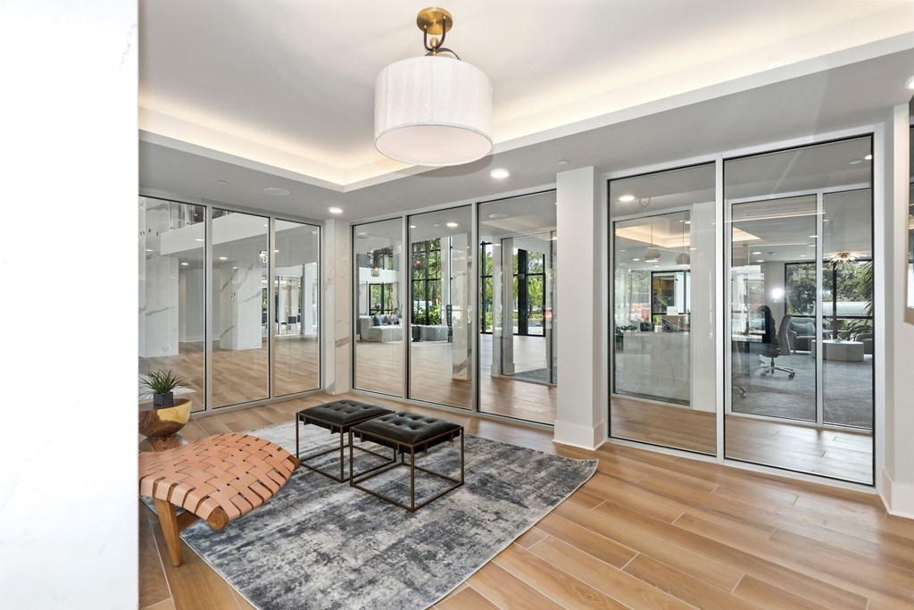 Pet-Friendly Apartments in Boca Raton, FL – CERU - Clubhouse seating area