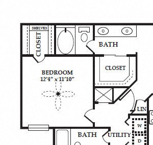 3 Bed, 2 Bath, 1363 sq. ft. Concerto 1