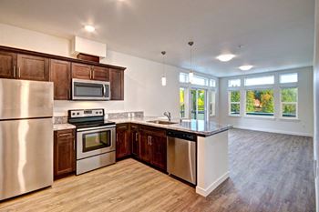 Modern Kitchen at Emerald Crest, Washington, 98011