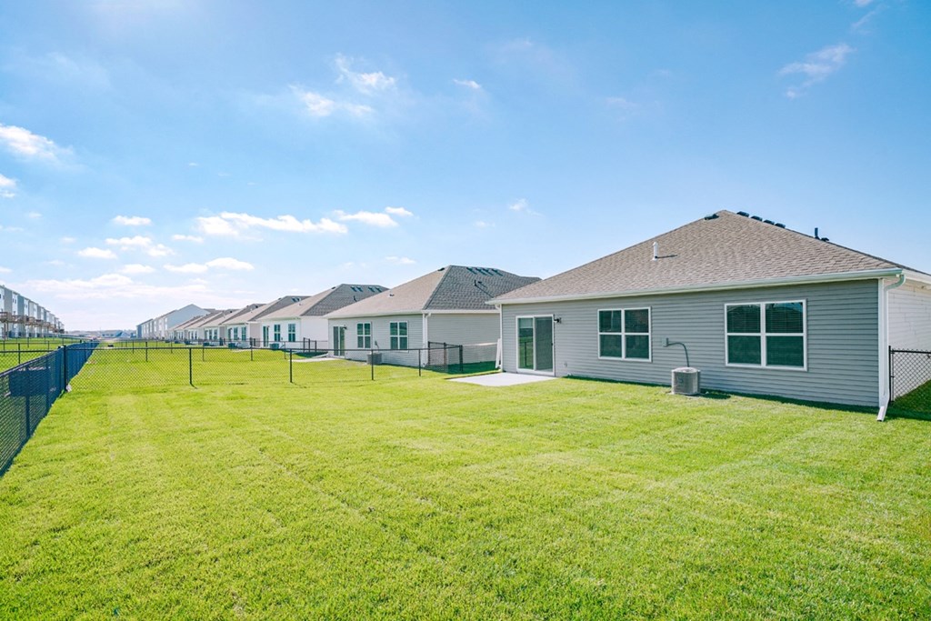 Extra large backyards