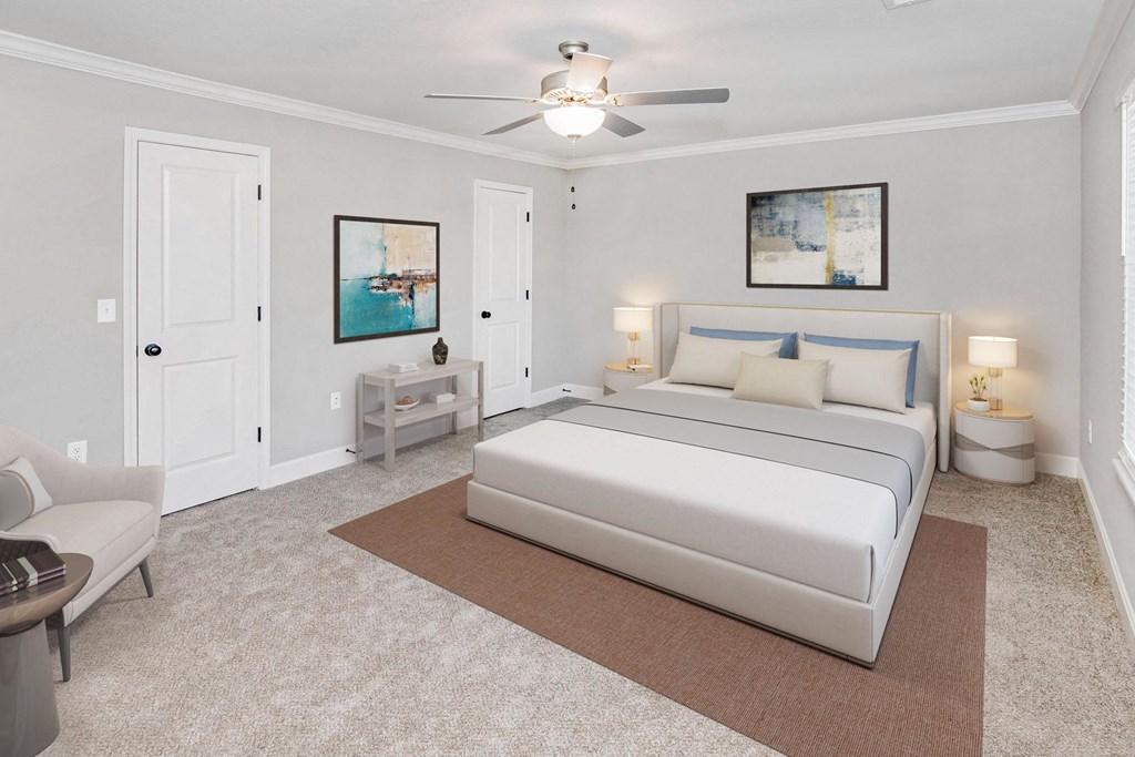 spacious master bedroom