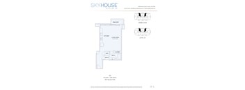 A floor plan for a Skyhouse by Buckhead shows the layout of the rooms.