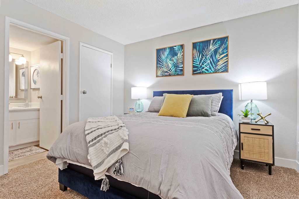 our apartments offer a spacious bedroom with a king sized bed