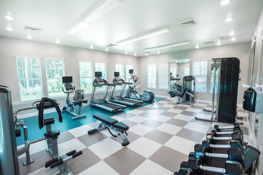 24-Hour Fitness Center-free weights, weighted machines, cardio machines Santa Rosa Beach Florida Apartments for Rent - Sanctuary at 331 Apartments 24 Hour Fitness Center With Weight Machines, Cardio Machines and Free Weights