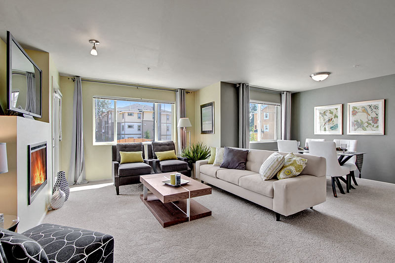 lots of natural light in apartment