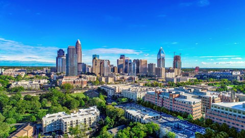 a view of the philadelphia skyline