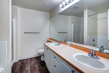 Dual Sinks in Master Bathroom in specific apartments