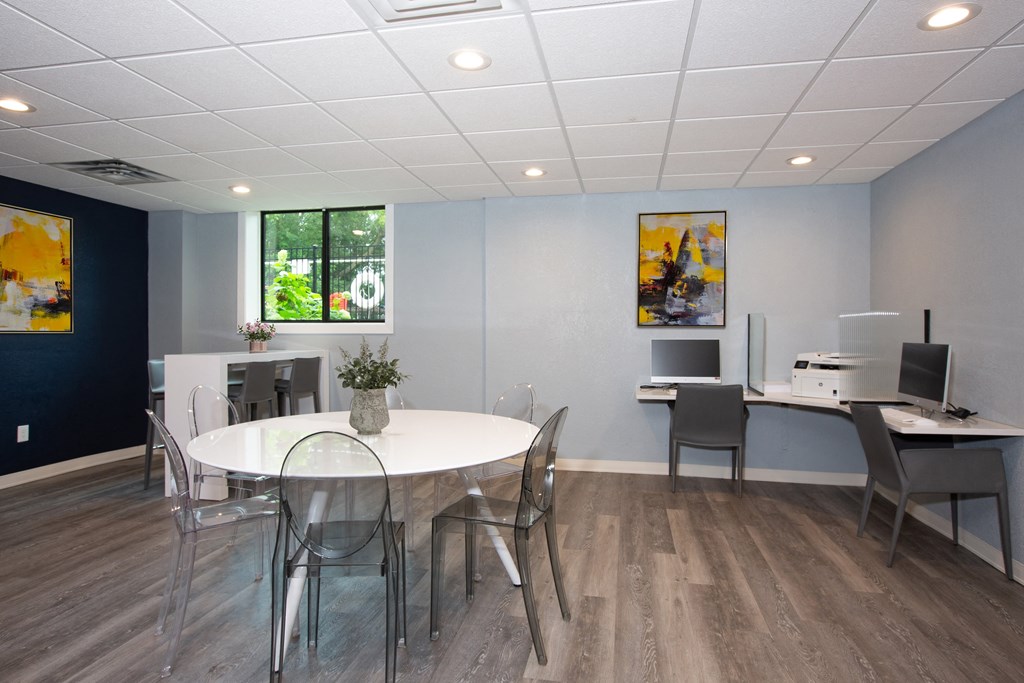 Laurel West End Apartments in Golden Valley, MN photo of business center