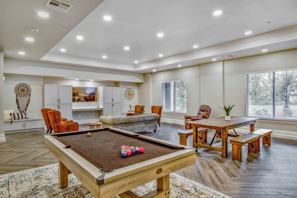 Billiards Table at LIV at Boerne Hills an Active Senior Community 62+, Boerne
