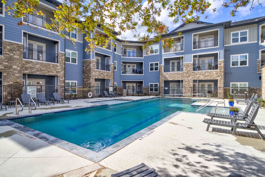 Sparkling Pool at LIV at Boerne Hills an Active Senior Community 62+, Boerne
