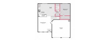a floor plan of a house with a carport