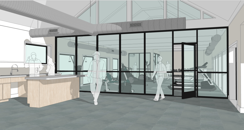 Trails of North Hills apartments in Raleigh NC photo of new clubhouse