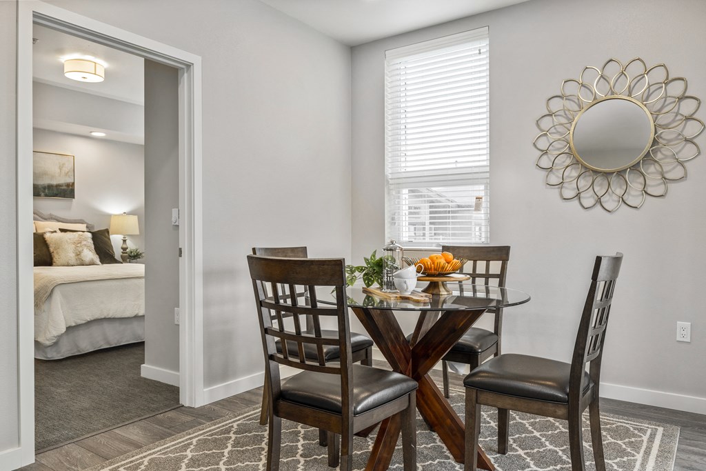 dining area with table and chairs,