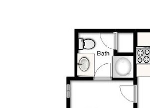 2 Bed, 2 Bath, 1068 sq. ft. Two Bedroom B