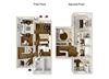 3 Bedroom, 2.5 Bath - 1,259 Square Feet - McKinney Deluxe Floor Plan