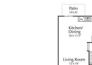 2 Bed, 2.5 Bath, 1239 sq. ft.