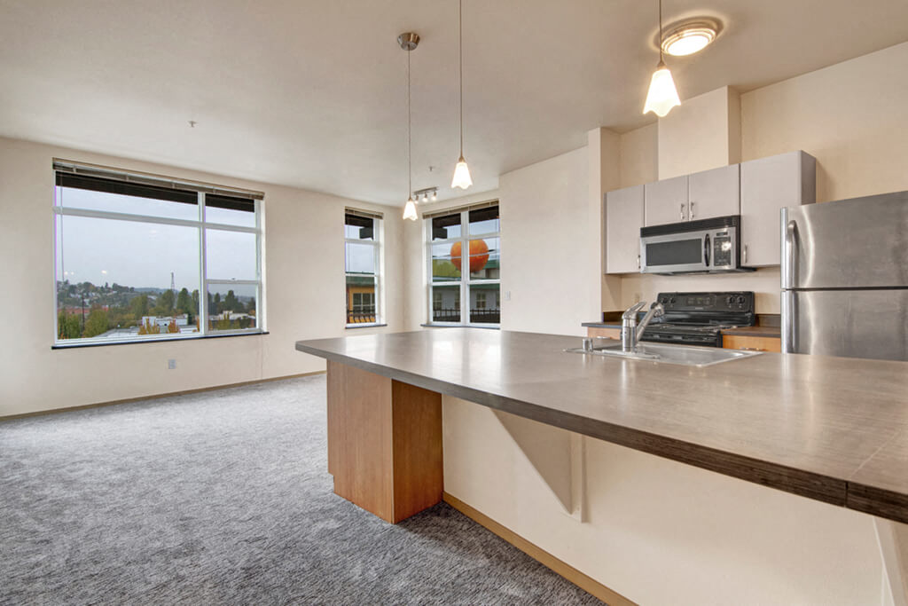lots of natural light in apartment