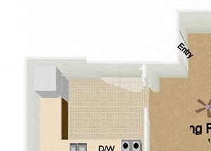 2 Bed, 2 Bath, 1002 sq. ft. GARDEN B
