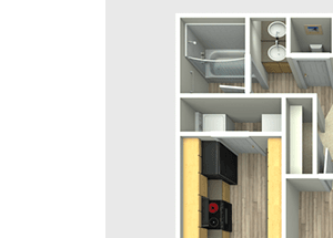 Rio Grande 2 Bed 2 Bath Floor Plan 2 Bed, 2 Bath, 950 sq. ft. Rio Grande Floor Plan