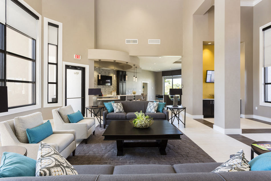 Channelside apartments in Fort Myers, Fl photo of clubhouse seating area