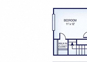 2 Bed, 1.5 Bath, 1007 sq. ft. Sage floor plan