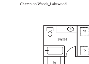 2 Bed, 1 Bath, 889 sq. ft.