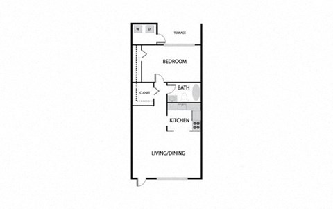 Coronado Springs East one bedroom floorplan