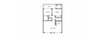 Coronado Springs East one bedroom floorplan