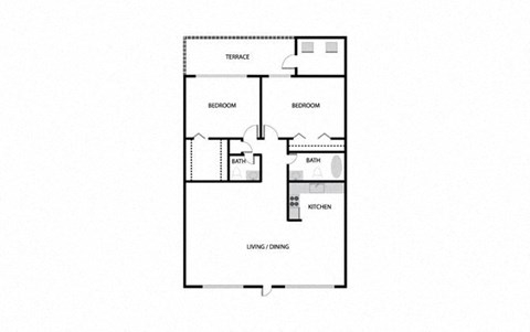 Coronado Springs East one bedroom floorplan