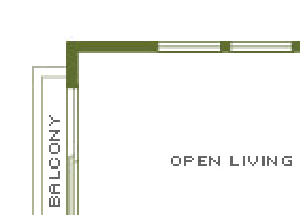 Studio, Up to 488 sq. ft. floorplan