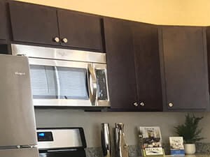 Stainless Steel Appliances in specific apartments