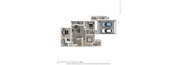 a floor plan of a 560 sq. ft. apartment