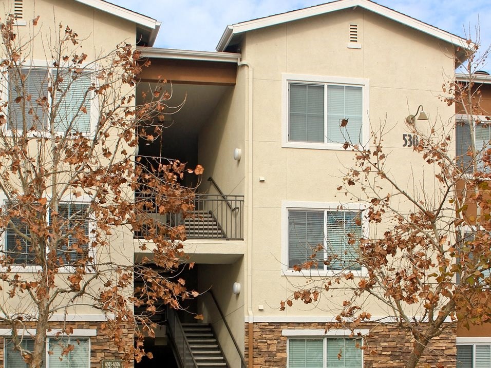 outside 3 story property building