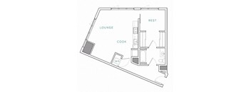 a floor plan of a small apartment