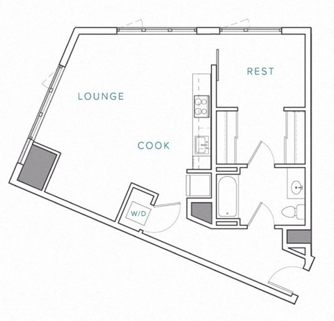 a floor plan of a small apartment