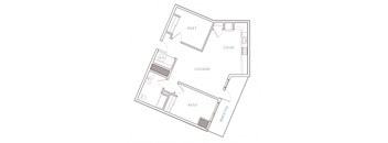 a floor plan of a bedroom apartment