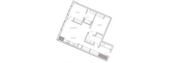 a black and white floor plan of a house