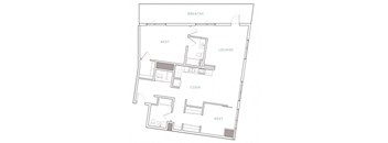 a floor plan of a bedroom apartment