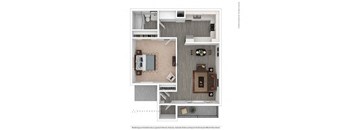 a floor plan of a two bedroom apartment