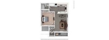 a floor plan of a two bedroom apartment