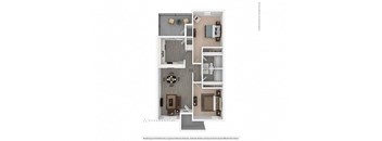 a floor plan of a two bedroom apartment