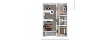 a floor plan with a bedroom and a bathroom